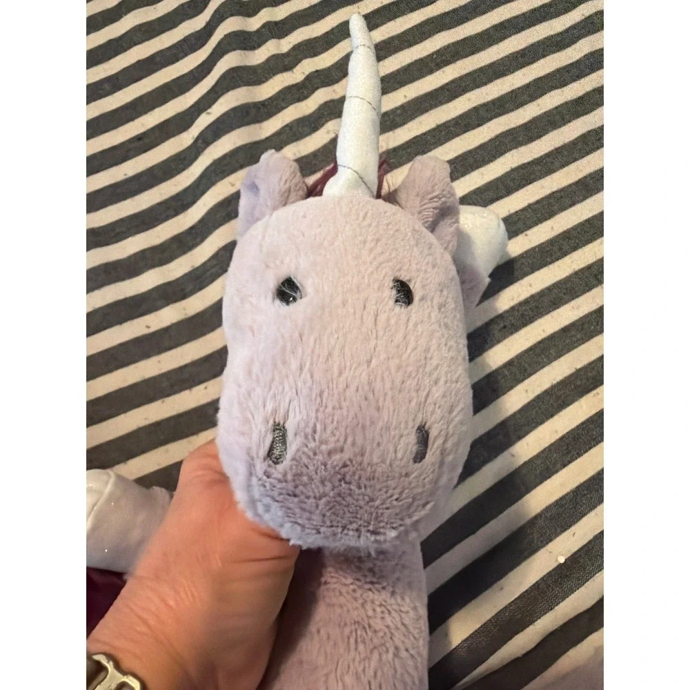 Gund Toothpick Unicorn Lavender Purple Plush Stuffed Animal Silver Horn 6055369